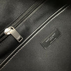 CITY BACKPACK 41 IN BLACK CANVAS, NYLON AND LEATHER