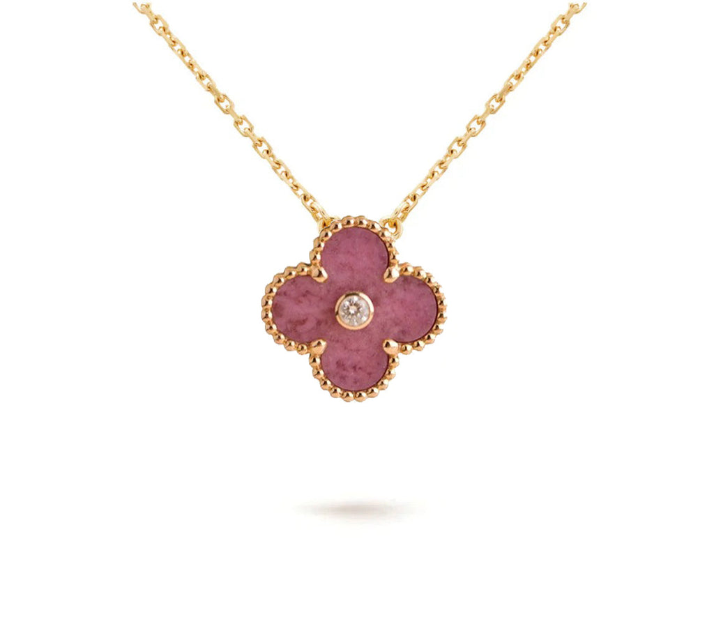 CLOVER 15MM CHRISTMAS LIMITED EDITION SINGLE FLOWER NECKLACE