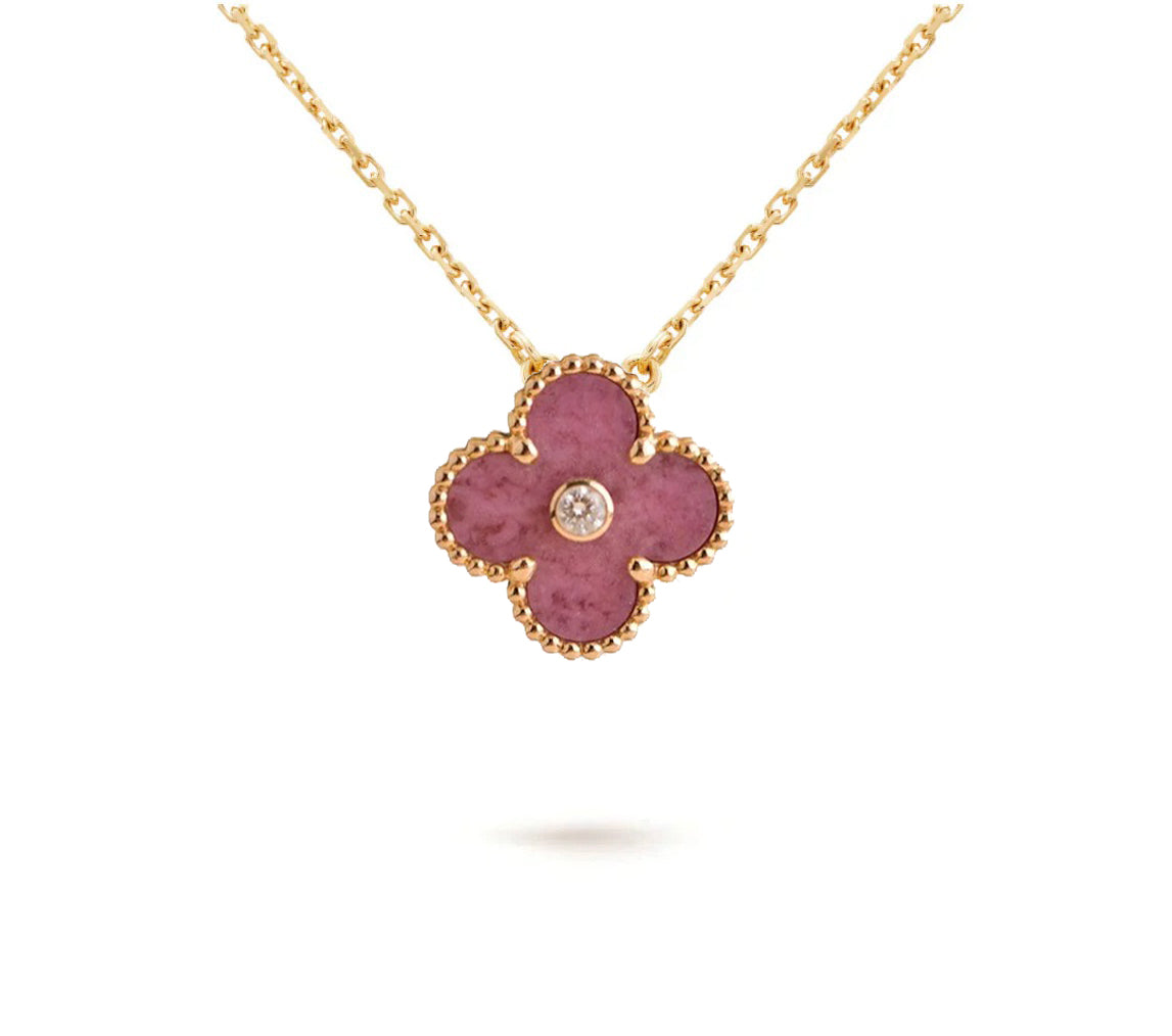 CLOVER 15MM CHRISTMAS LIMITED EDITION SINGLE FLOWER NECKLACE