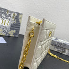 CARO POUCH 19 BAG IN WHITE CALFSKIN