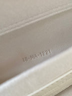 MEDIUM D-JOY BAG 26 IN WHITE CALFSKIN