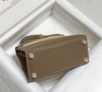 KELLY MINI 20 BAG IN MEDIUM BROWN CALFSKIN WITH GOLD HARDWARE (MADE-TO-ODER)