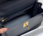 KELLY 28CM IN NOIR EPSOM CALFSKIN GOLD HARDWARE