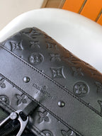 DISCOVERY BACKPACK 54 IN BLACK EMBOSSED MONOGRAM CALFSKIN