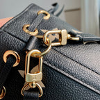 NANO NOÉ 16 IN BLACK BEIGE BICOLOR MONOGRAM EMPREINTE CALFSKIN