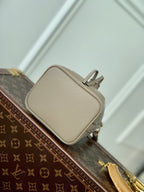 NANO NOÉ 16 IN GREY TOURTERELLE BICOLOR MONOGRAM EMPREINTE CALFSKIN