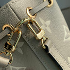 NANO NOÉ 16 IN GREY TOURTERELLE BICOLOR MONOGRAM EMPREINTE CALFSKIN