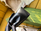 GG MARMONT MINI 18 HANDBAG IN BLACK CALFSKIN