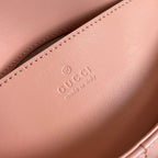 GG MARMONT MINI 21 CLASSIC BAG IN PEACH PINK CALFSKIN