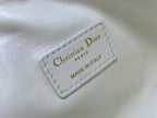 TRAVEL NOMAD POUCH 22 IN WHITE MACROCANNAGE LAMBSKIN GOLD HARDWARE