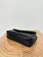 CALYPSO 26 BLACK LAMBSKIN CHAIN BAG