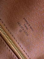 TROCADERO MINI MESSENGER BAG 23 IN BEIGE AND BROWN MONOGRAM COATED CANVAS