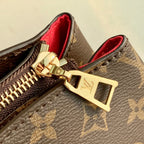 GRAND PALAIS TOTE BAG 34 IN BROWN MONOGRAM COATED CANVAS
