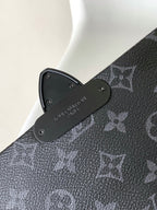 S-CAPE MESSENGER BAG 28 IN BLACK MONOGRAM ECLIPSE CANVAS