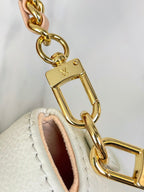 WALLET ON CHAIN IVY 23 IN WHITE PINK MONOGRAM EMPREINTE LEATHER