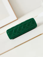 CC KELLY MINI 19 SHOPPING BAG IN GREEN FOREST CALFSKIN