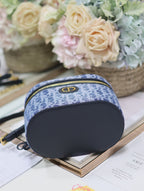 CARO SMALL 20 VANITY CASE IN CERULEAN BLUE MONOGRAM DENIM