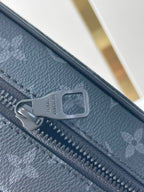 MINI SOFT TRUNK 18 IN GUN METAL MONOGRAM ECLIPSE CANVAS