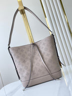 FLORE 28 IN GALET PERFORATED CALFSKIN