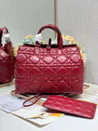 MEDIUM 37 TOUJOURS BAG IN RUBY RED MACROCANNAGE LAMBSKIN