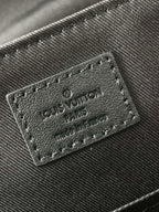 MESSENGER VOYAGER PM 33 IN GUN METAL MONOGRAM ECLIPSE CANVAS