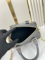 SPEEDY BANDOULIÈRE 20 IN GUN METAL MONOGRAM EMPREINTE GOLD HARDWARE