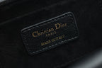 JOLIE TOP HANDLE BAG 19 IN BLACK CANNAGE CALFSKIN