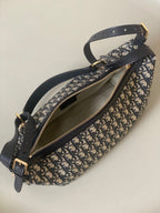 LARGE D-JOURNEY SHOULDER BAG 33 IN BLACK MONOGRAM OBLIQUE JACQUARD
