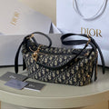 MEDIUM D-JOURNEY SHOULDER BAG 25 IN BLACK MONOGRAM OBLIQUE JACQUARD