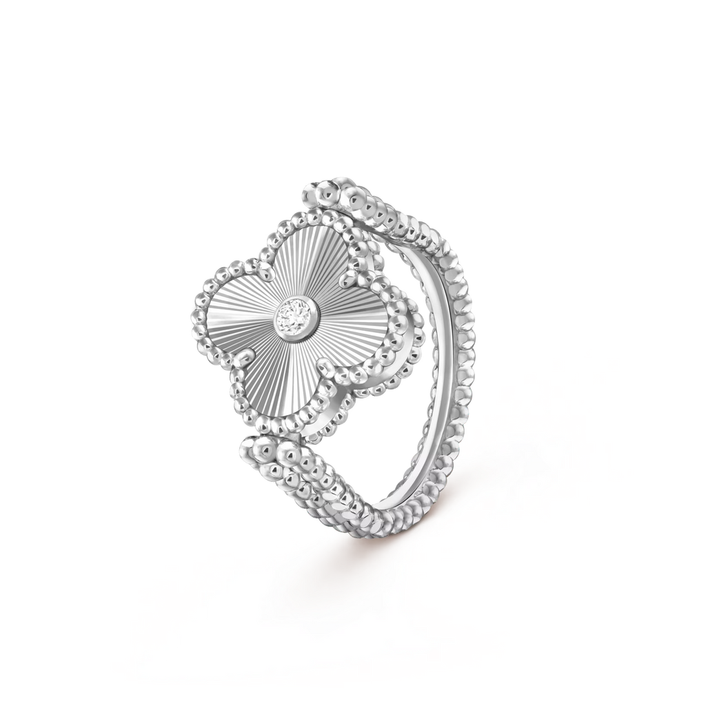 CLOVER RIVERSIBLE RING SILVER COLLECTION