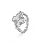 CLOVER RIVERSIBLE RING SILVER COLLECTION