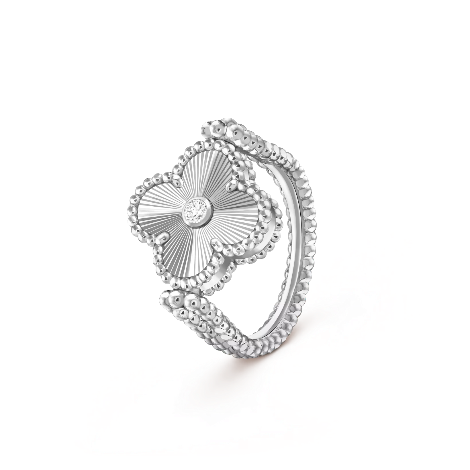 CLOVER RIVERSIBLE RING SILVER COLLECTION