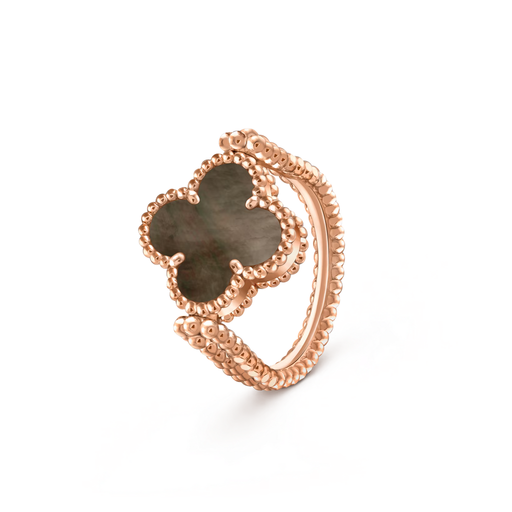 CLOVER RIVERSIBLE RING ROSE GOLD COLLECTION