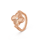 CLOVER RIVERSIBLE RING ROSE GOLD COLLECTION