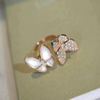 TWIN BUTTERFLY DIAMOND MOP RING