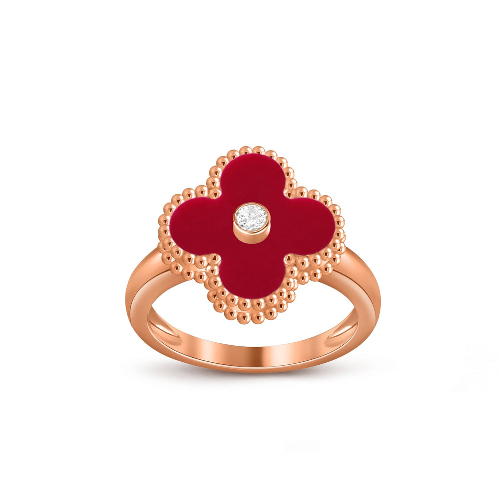 CLOVER DIAMOND RING ROSE GOLD COLLECTION