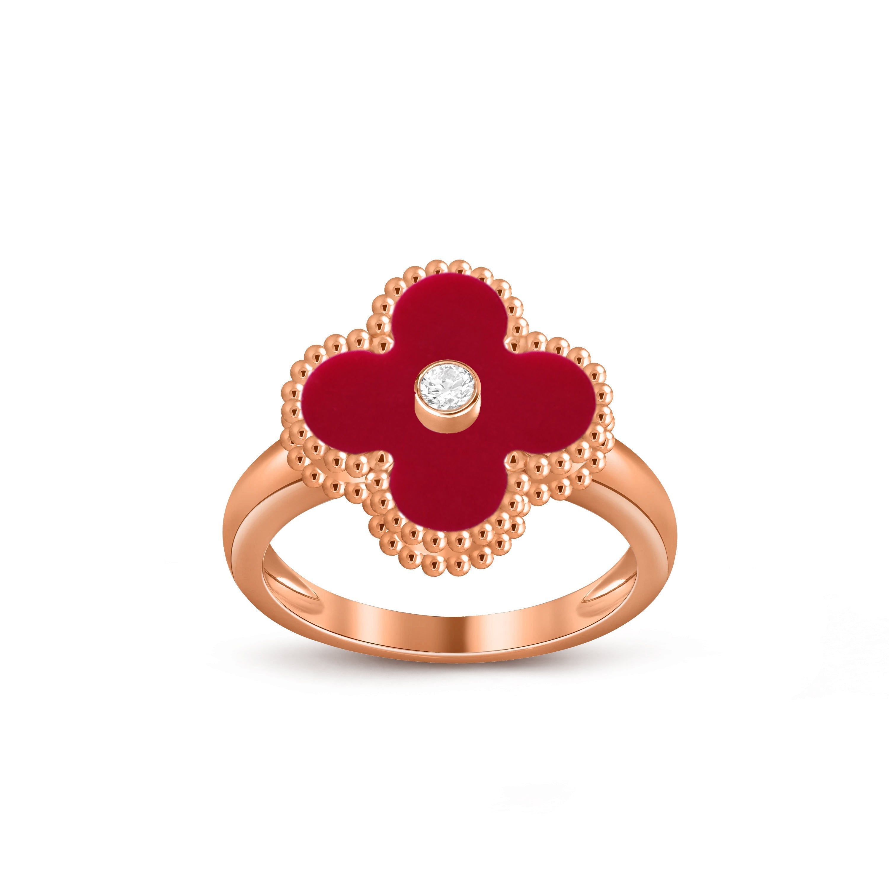 CLOVER DIAMOND RING ROSE GOLD COLLECTION