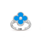 CLOVER SILVER DIOMND RING COLLECTION