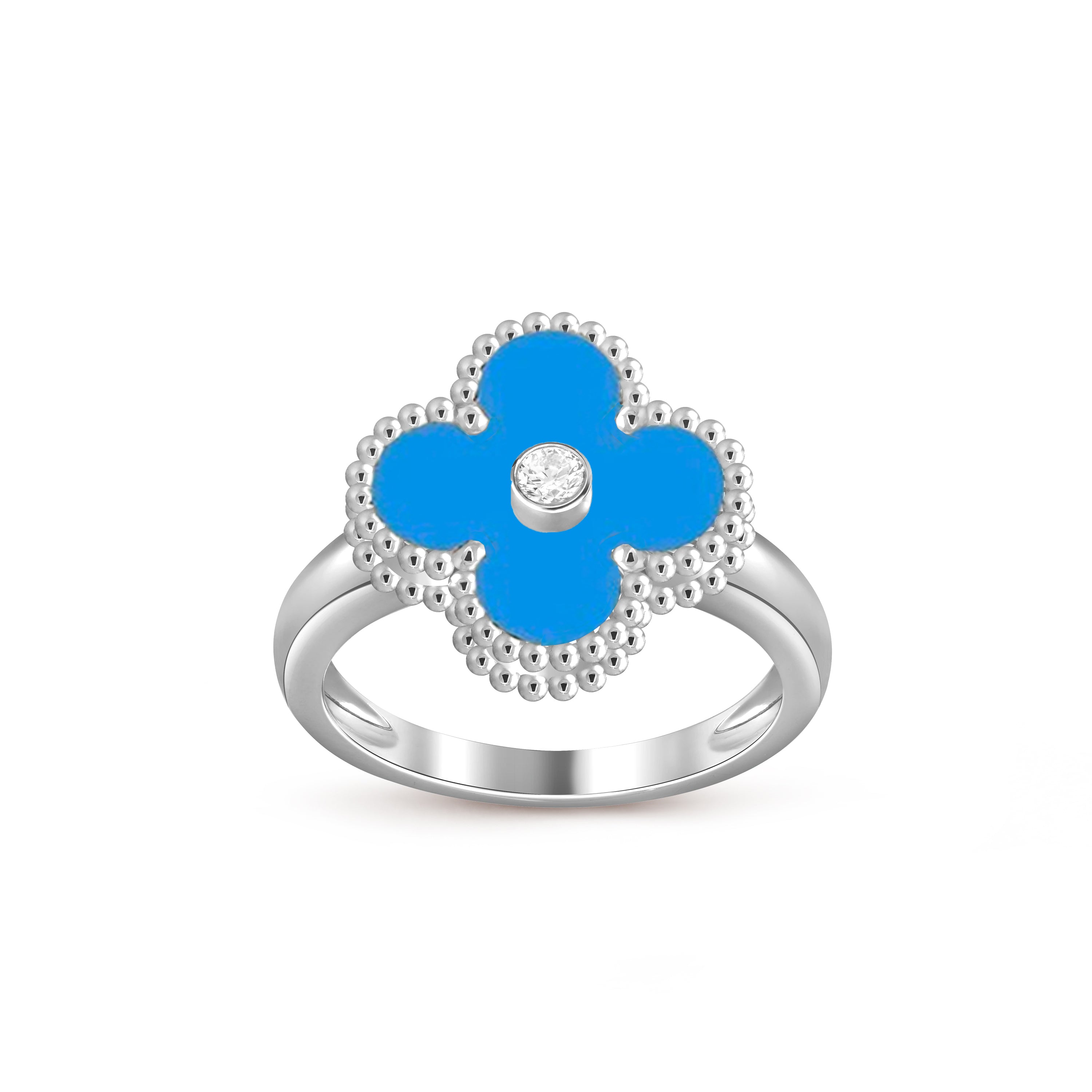 CLOVER SILVER DIOMND RING COLLECTION
