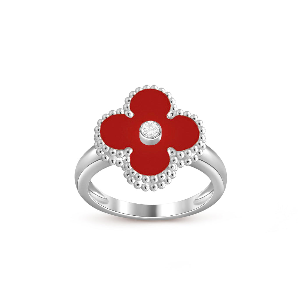 CLOVER SILVER DIOMND RING COLLECTION