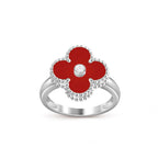 CLOVER SILVER DIOMND RING COLLECTION