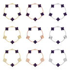 CLOVER 5 MOTIF PURPLE STRIPES BRACELET COLLECTION