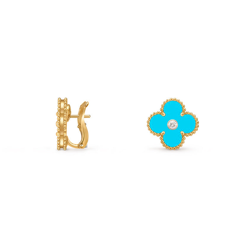CLOVER 15MM MOP DIAMOND EARRINGS COLLECTION