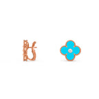 CLOVER 15MM MOP DIAMOND EARRINGS COLLECTION