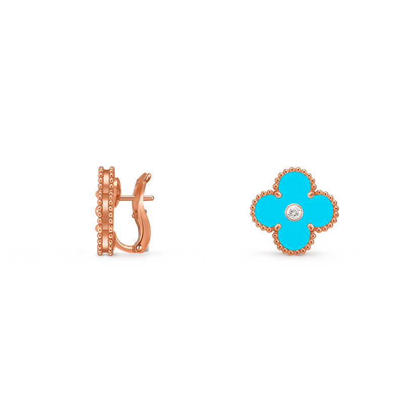 CLOVER 15MM MOP DIAMOND EARRINGS COLLECTION