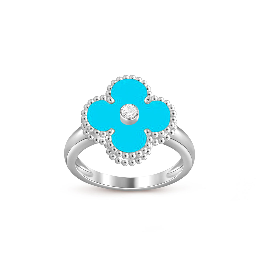 CLOVER SILVER DIOMND RING COLLECTION