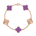 CLOVER 5 MOTIF VIOLET BRACELET COLLECTION
