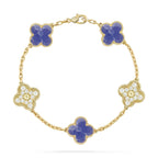 CLOVER 5 MOTIF BLUE VEINS BRACELET COLLECTION