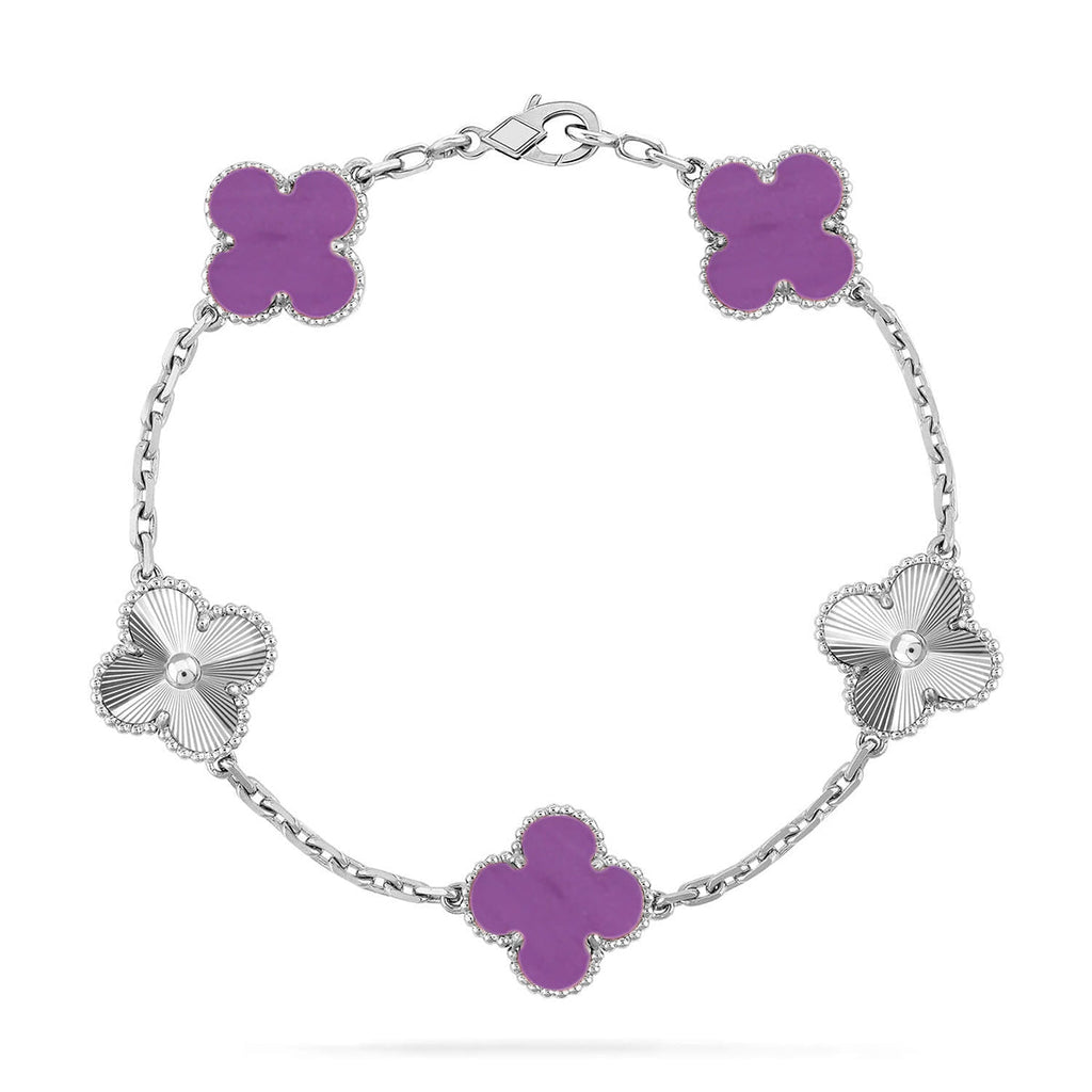 CLOVER 5 MOTIF VIOLET BRACELET COLLECTION