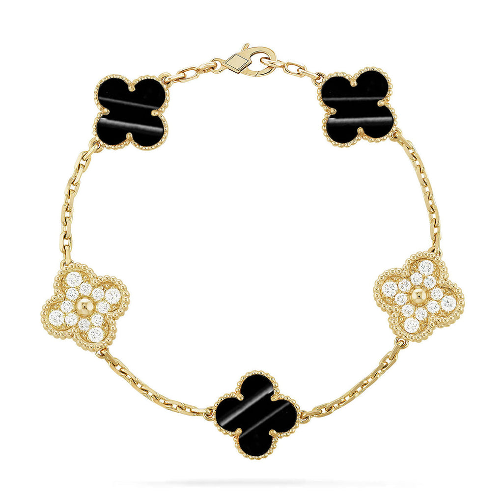 CLOVER 5 MOTIF PULSAR STONE BRACELET COLLECTION